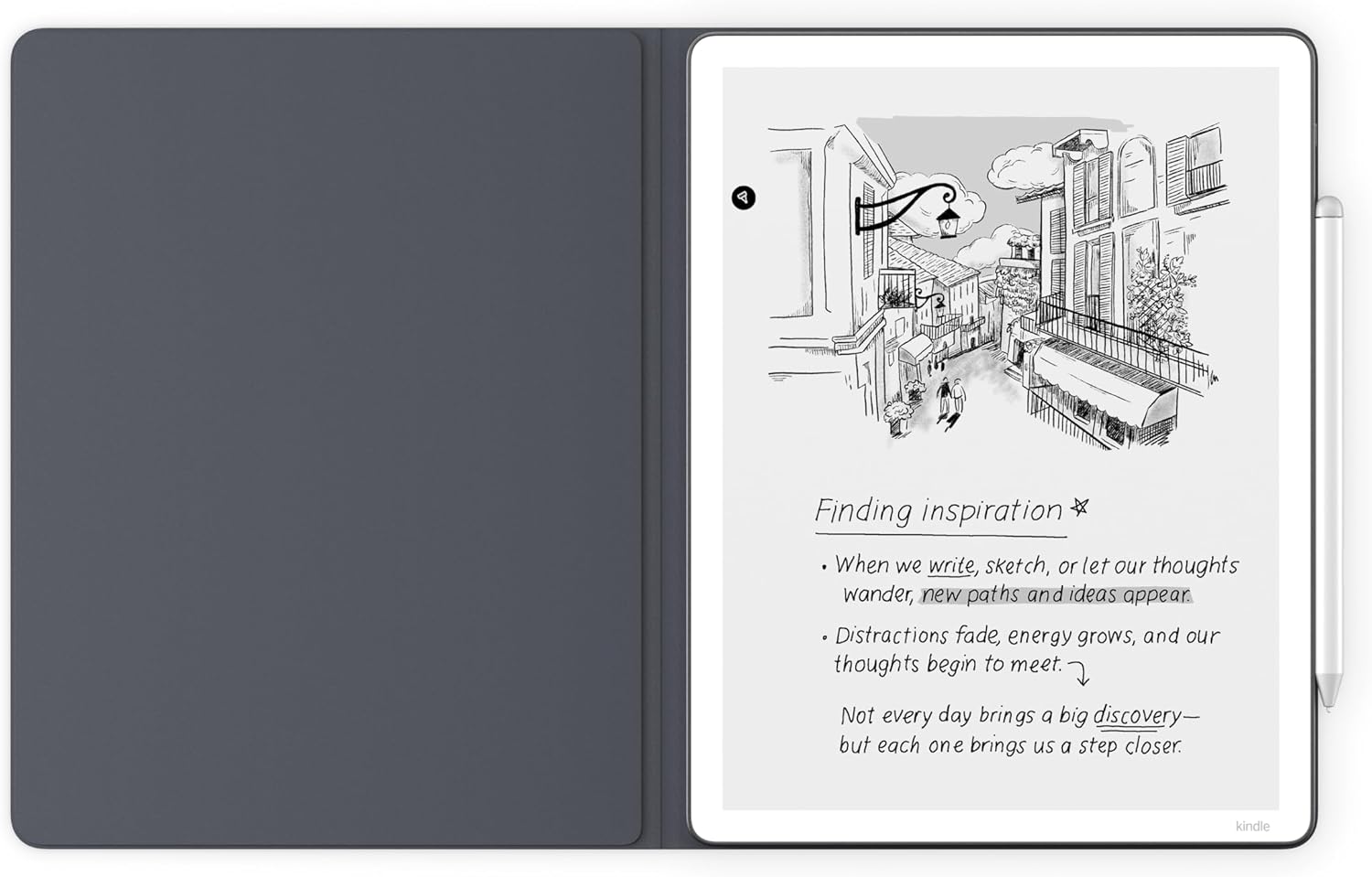 Kindle Scribe Folio Cover with Magnetic Attach (Premium Leather) - view 4