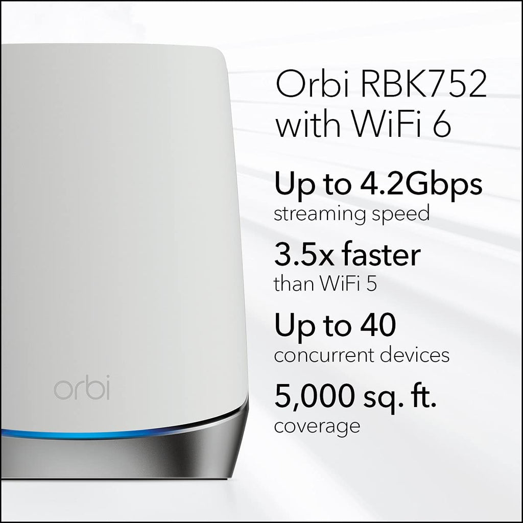 Orbi Mesh WiFi 6 System AX4200 (RBK752) - view 2