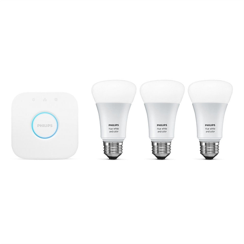Philips Hue White and Color Ambiance A19 Starter Kit - view 3