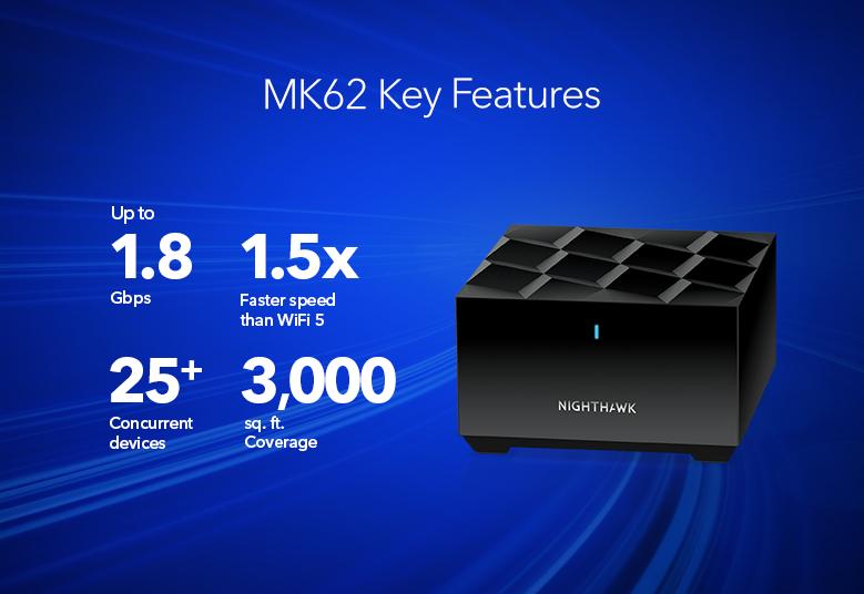 NETGEAR Nighthawk Mesh WiFi 6 AX1800 (MK62) - view 2