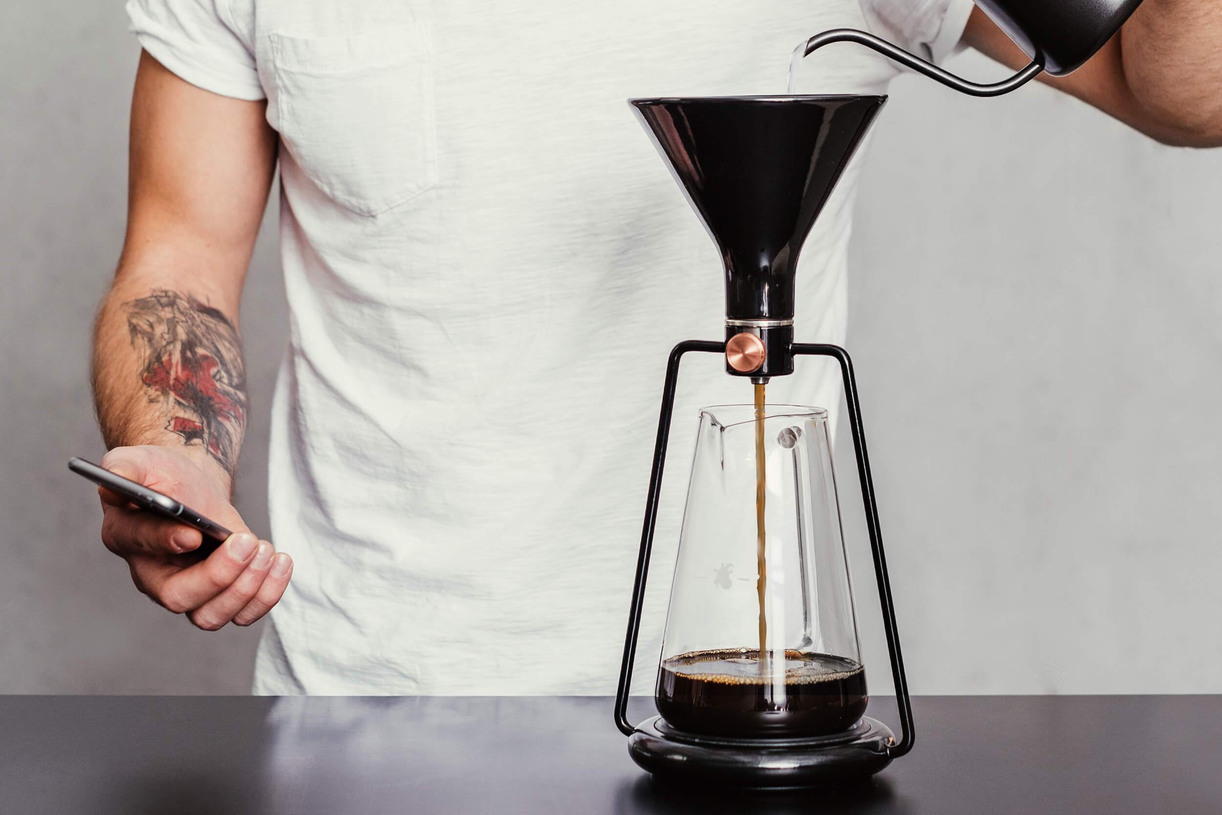 GINA pour over brewing